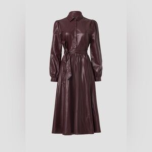 Peter Som Deep Brown Long-Sleeve Dress